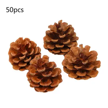 

50Pcs/Pack Natural Pine Cone Thanksgiving Christmas Holiday Decorations Crafts
