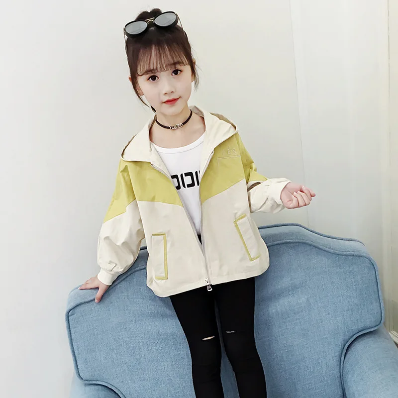 

5 Girls Spring And Autumn Coat 2020 New Style 6 Korean-style 7 Children Autumn Jacket 8 GIRL'S Western Style Tops 11-Year-Old Fa