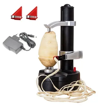 

Electric Peeler Automatic Fruit Vegetable Peeler Multifunction Stainless Steel Three Spare Blades Potato Apple Peeling Machine