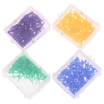 

100pcs/box Disposable Dental Wedges With Hole Diastema Dentist Care Tool 4 colors Medical Plastic Arc Concave Design Wedges