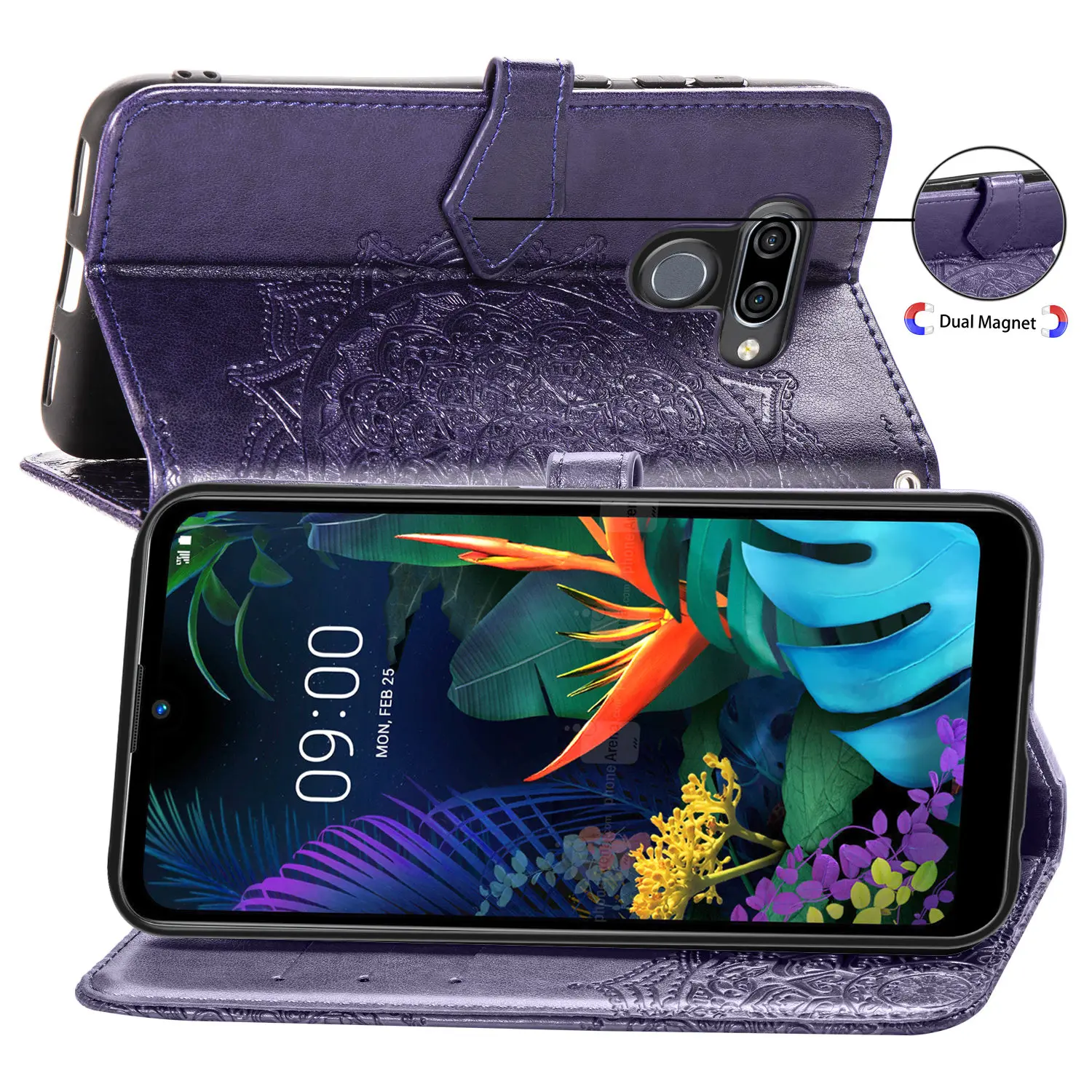 Роскошный чехол-книжка из искусственной кожи для LG LV3 LV5 LV7 K11 K30 K40 K50 Q60 LG Stylo 4 Stylo 5 Q Stylo
