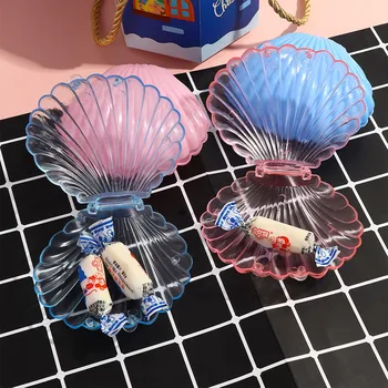 

1 pc Creative Seashell Jewelry Necklace Bracelet Storage Organizer Box Case Solid for Women