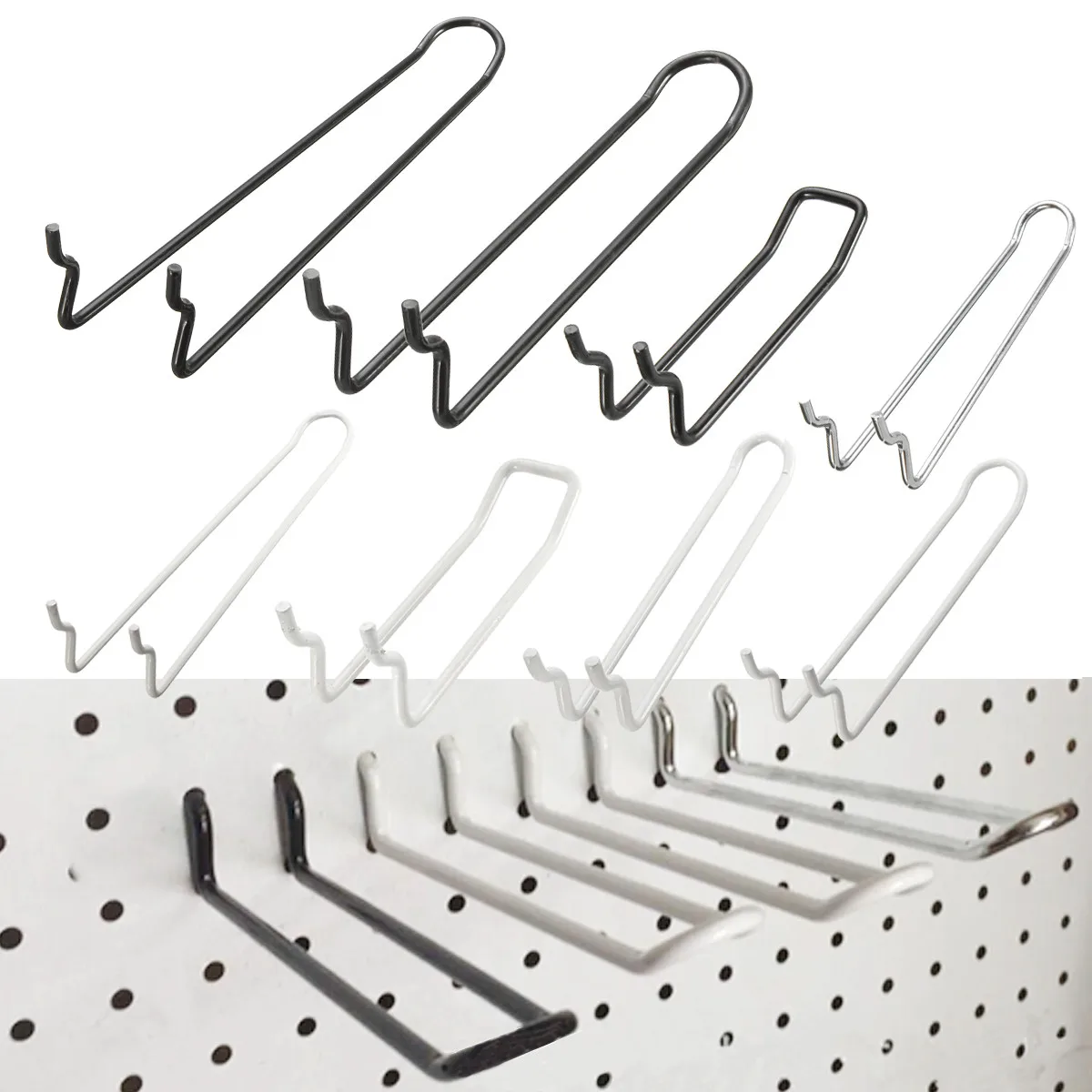 U Type Pegboard Hook Slotted Storage Panel Pegboard Sundries Hook