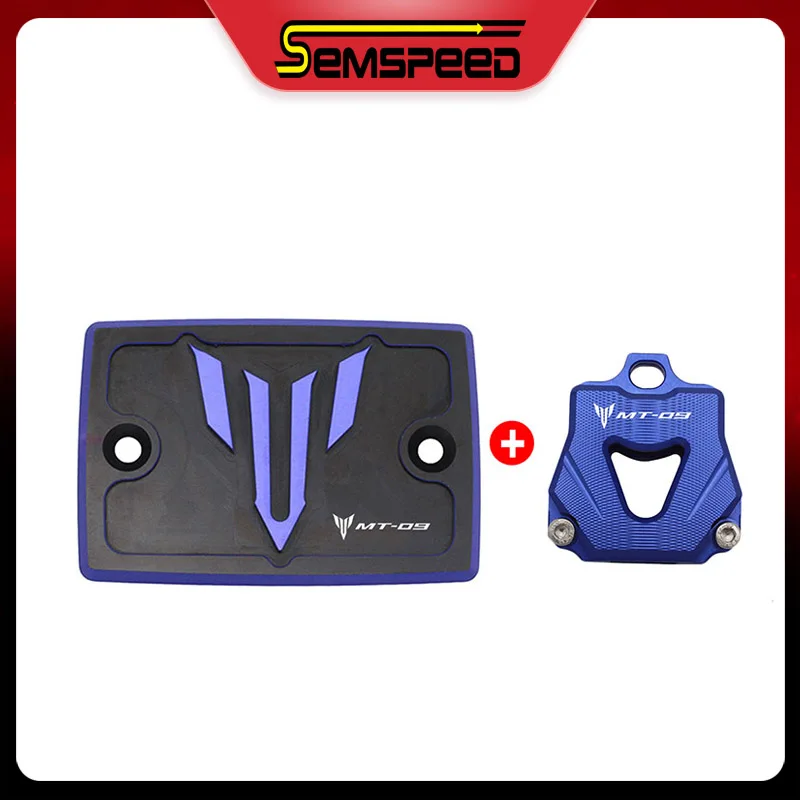 

For Yamaha MT09 FZ09 MT-09 MT 09 2014-2019 2020 Motorcycle Accessories Front Brake Fluid Reservoir Cover & Key Holder Case Set