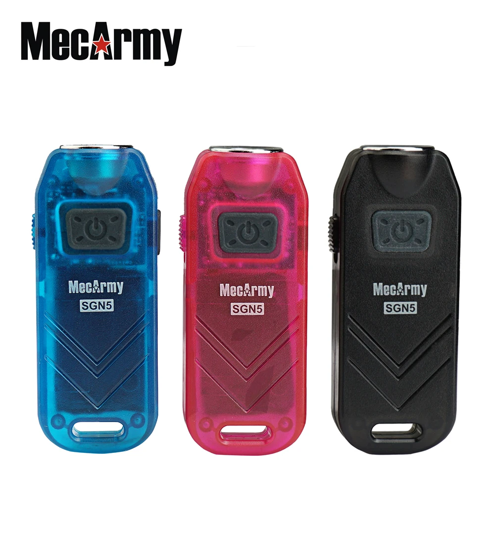 

MecArmy SGN5 560 Lumens 115dB 5 Modes USB Rechargeable Personal Attack Alarm Keychain Flashlight