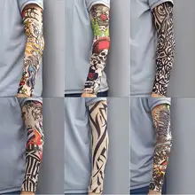 1 шт. Татуировка рука рукав велосипед велосипедные утеплители для рук Велоспорт Баскетбол Спорт нарукавник езда бег солнцезащитный ледяной рукав