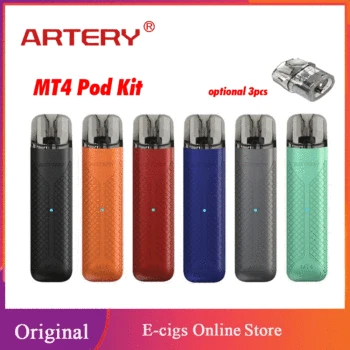 

Pre Order Original Artery MT4 Pod Kit with 480mAh Battery & 2ml Pod Light Weight E-cigarette Vape Kit w/ Optional Pod Cartridge
