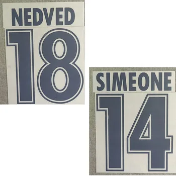 

1999 2000 #18 Nedved Nameset #14 Simeone Customize Any Name Number Printing iron On Transfer Badge