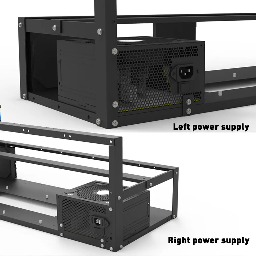    Stackable Open Mining ETH/ETC/ZEC Ether ׼ 6/8/12 GPU   Crypto Coin Bitcoin Rack