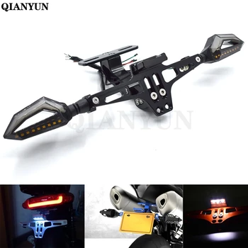 

Universal motorcycle adjustable license plate bracket with LED indicator for Suzuki GSF1250 BANDIT GSX1400 GSF650 GSX650F TL1000