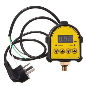 

SHGO HOT-Digital Automatic Air Pump Water Oil Compressor Pressure Controller Switch For Water Pump On/Off Au Plug