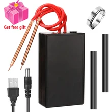 Mini saldatrice a punti regolabile portatile a 6 marce per saldatore a Kit di strumenti per saldatura a punti a batteria 18650