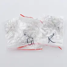 50 шт./лот светильник светодиод комплект прозрачный Круглый 5 мм светодиодный красный зеленый желтый синий белый 5 видов каждый 10 шт