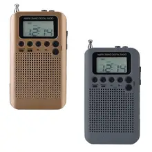 Портативное радио FM/AM цифровой портативный мини приемник 2 диапазона 8UV стерео радио Цифровая настройка радио карманное радио