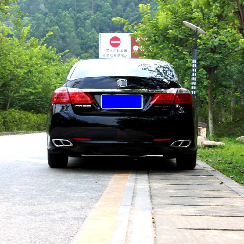 Автомобильный стайлинг хвост горло выхлопная труба для Honda Accord-17 выхлопная труба автомобиля выхлопная труба крышка глушитель наконечник аксессуары