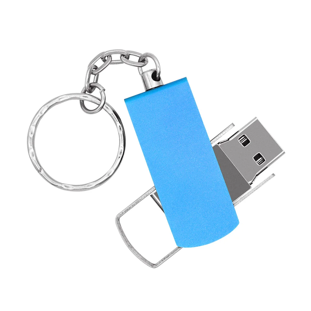 Более 10 шт. бесплатный логотип) портативный металлический Usb флэш-накопитель 2,0 высокая скорость 4 Гб 16 Гб объемные подарки 8 ГБ 32 ГБ 128 МБ Флешка карта памяти - Цвет: Blue