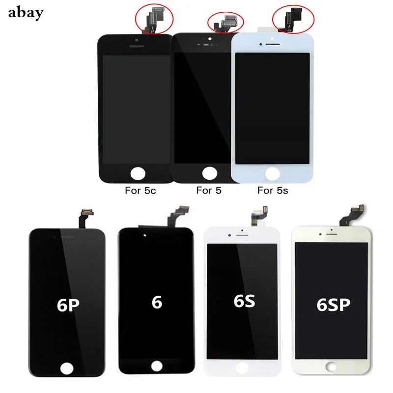 ЖК-экран для iPhone 5 5C SE ЖК-дисплей 6 6S Plus дигитайзер сенсорного экрана в сборе