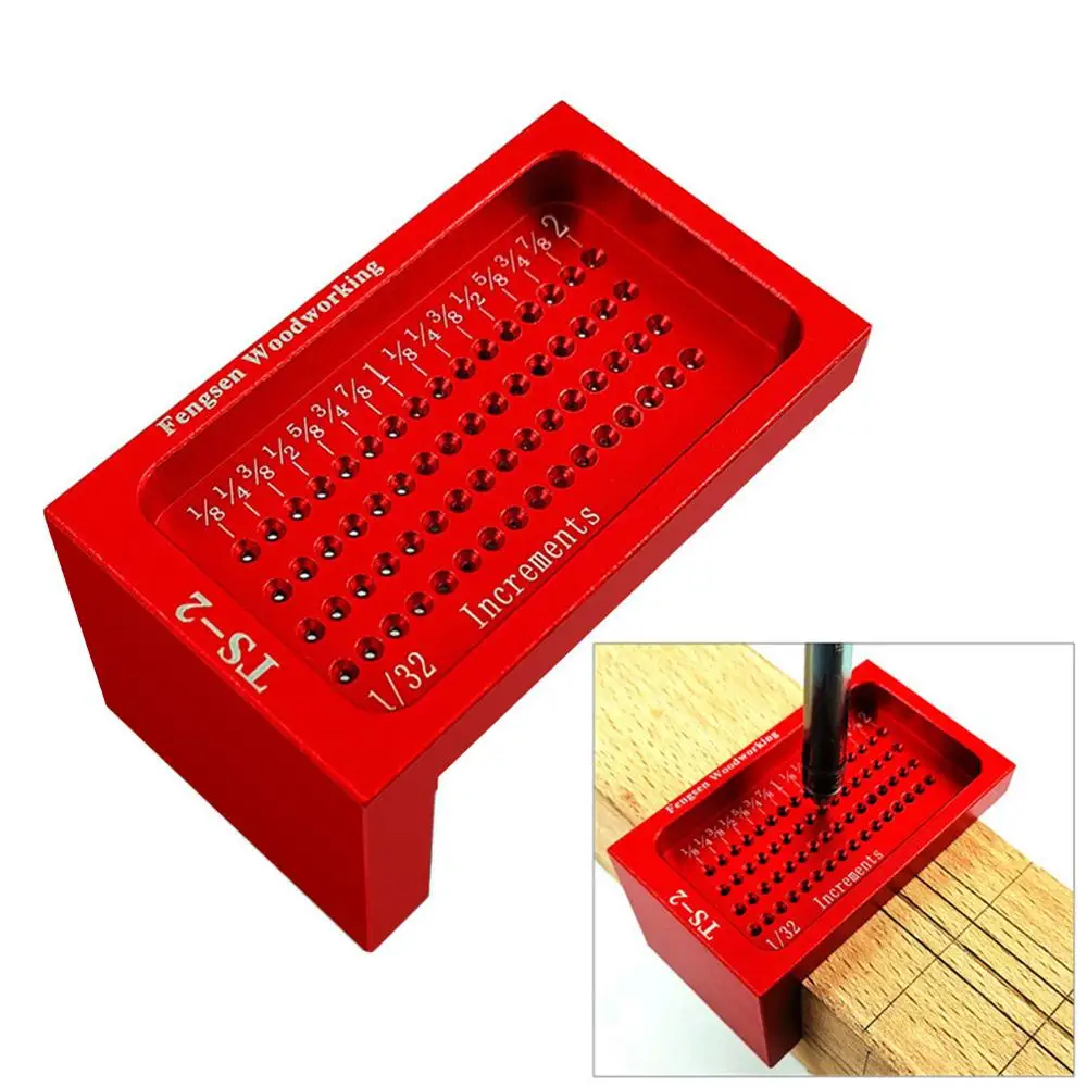 Scriber TS-2 дюймов деревообрабатывающая линейка из алюминиевого сплава Т-образная линейка; Деревообработка Scriber mini отверстие линейка scriber