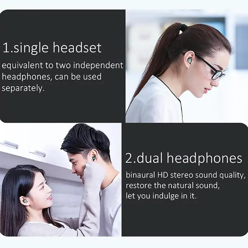 VODOOL наушники классические нежные текстуры V10-1 TWS Bluetooth гарнитура вкладыши беспроводные стерео IPX5 наушники ж/зарядная коробка