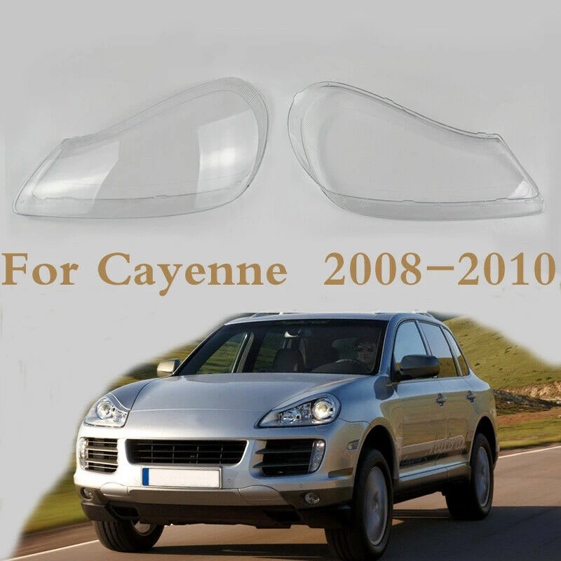 Для-Porsche Cayenne 2008-2010 фары оболочки лампы абажур прозрачный объектив крышка фары стекло фары крышка
