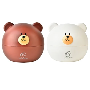 

Nordic Bear Tissue Box, Dry Wet Tissue Paper Case Holder Tissue Case Napkin Organiser Home Car Office Toilet Vanity Desk Table