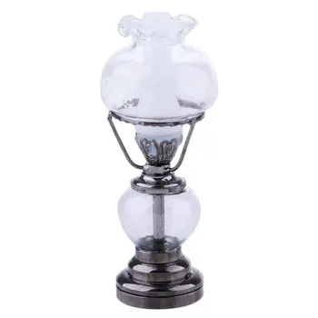 

LED Desk MiniLamp For Dollhouse Accessories Miniatures Kids Toys 2-layer
