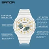 SANDA Top Luxury Men's Quartz Watches Waterproof Men Military Sport Watch Dual Display Luminous Wristwatch Orologio uomo 5