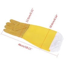 Защитные перчатки пчеловода, перчатки из искусственной козьей кожи, оборудование для пчеловодства