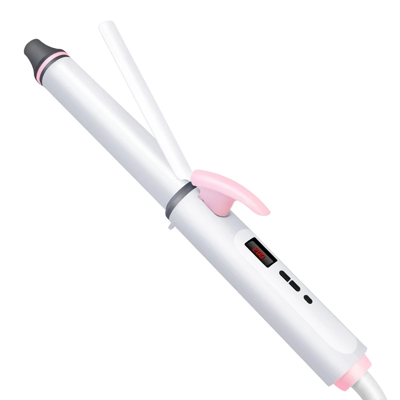 LCD Professional Curling Iron Hair Curler Hair Crimper Curling Wand Flat Iron Beard Straightener Hair Straightener Hair Styling - Цвет: 26mm