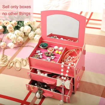 

Desktop Cosmetic Storage Box Home Drawer Mirror Dresser Container Case Makeup Skin Care Jewelry Lipstick Shelf Organizer