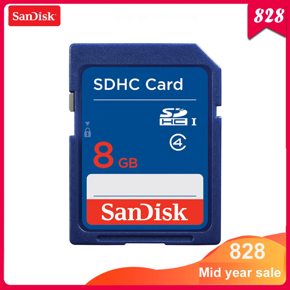 

100% Original SanDisk 8GB SD Card Class 4 SDHC Memory card 8GB C4 carte sd for Camera Support Official Verification