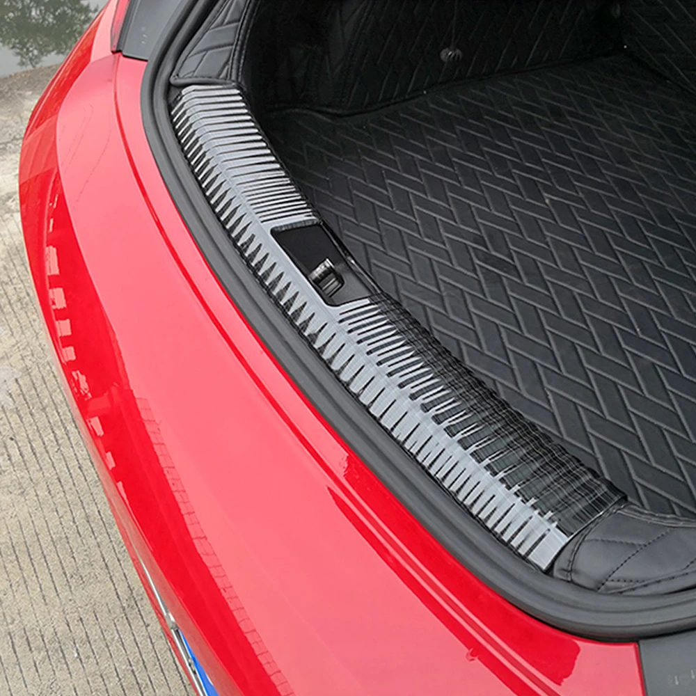 Stainless Steel Car Bumper Trunk Rearguard Rear Inner Outer Plate Protector Guard Trim Cover Sticker For VW Beetle 2013 - 2020