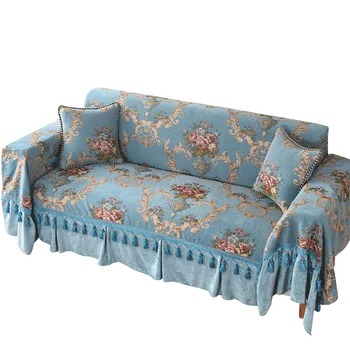 

European-style Sofa Towel American Thick Chenille Fabric Full Covered Sofa Cover All-inclusive Slipcover 1/2/3/4 Seaters Cover