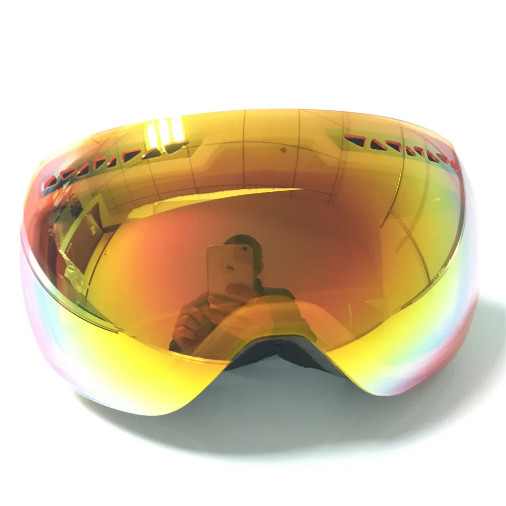 SAENSHING, лыжные очки для мужчин и женщин, очки для сноуборда, двойные линзы, сноубординг,, лыжные очки, зимние снежные очки, анти-УФ - Цвет: frameless