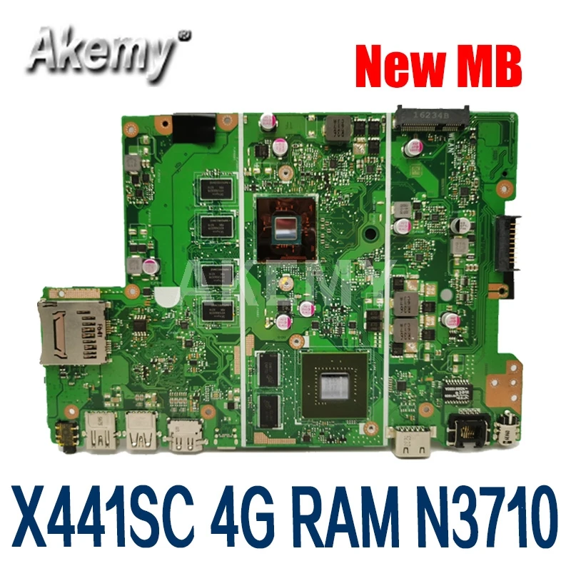 Материнская плата X441SC для For Asus X441SA X441S материнская ноутбука N3710 4 Гб RAM GT810M