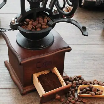 

1piece Creative Retro Big Rocker Hand Grinder Manual Coffee Bean Grinder Quickly Made Grinder Coffee Machine For Office