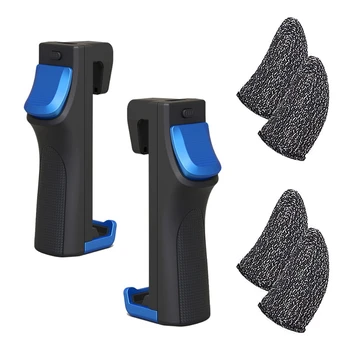 

Fast Trigger Shooter Controller for PUBG Mobile Gaming Handle Gamepad for iPhone Android and Gaming Finger Covers(6 Pcs)