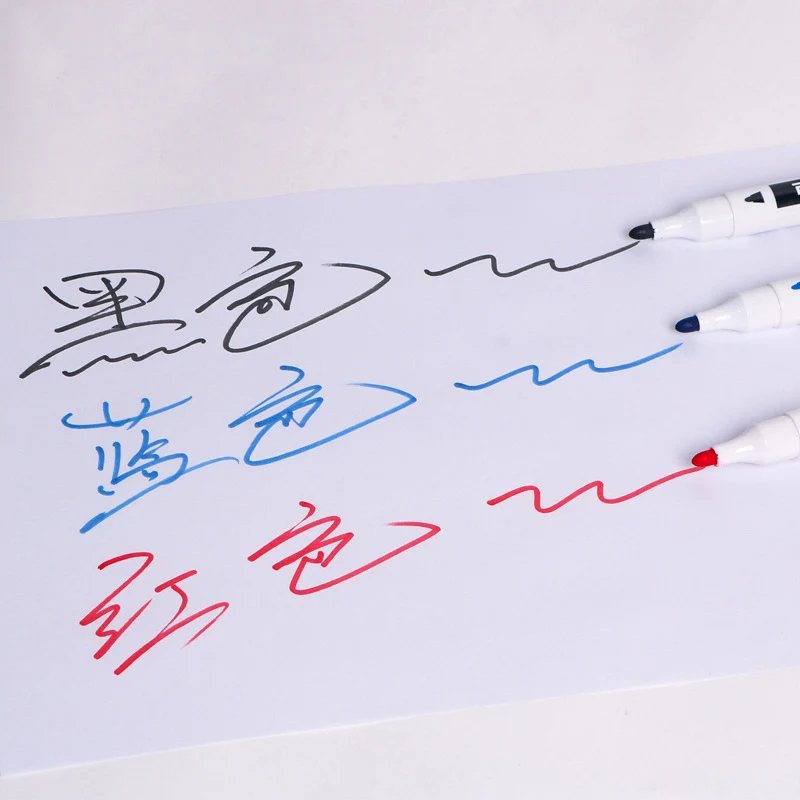 1PC Refill Ink Erasable Whiteboard Marker Pen Inks 12ml Instantly Dry Ink Refills Blue Black Red School Office Supplies