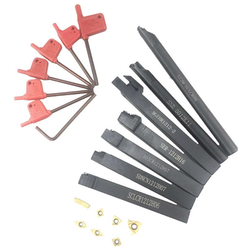 

21pcs/set Sclcr Lathe Boring Bar Turning Tool Holder + CCMT Carbide Insert Blade