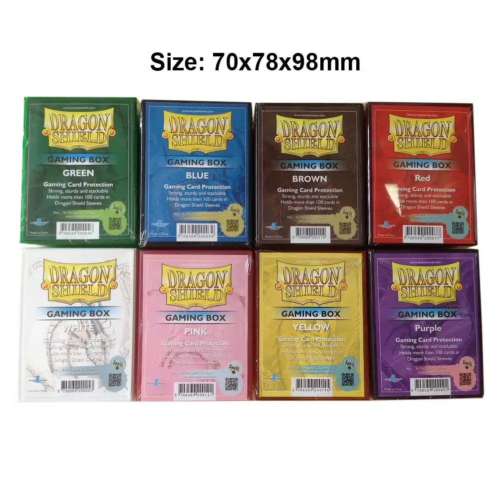 ドラゴンシールド高品質の新バージョン純粋な色カードデッキボックス 5 色選択のための保持 75 85 カード ボードゲーム Aliexpress