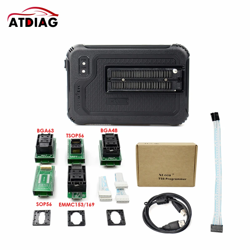 Newest Version XGecu T56 Universal Programmer With BGA63 BGA48 SOP56 TSOP56 EMMC153/169 Adapter Super Performance High Speed | Автомобили