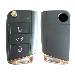 CN001093 Aftermarket 3 Button Flip Remote Key For VW Golf 7 MQB With 434 Mhz Without Proximity FCCID Number 5G0 959 752 BB BA AB