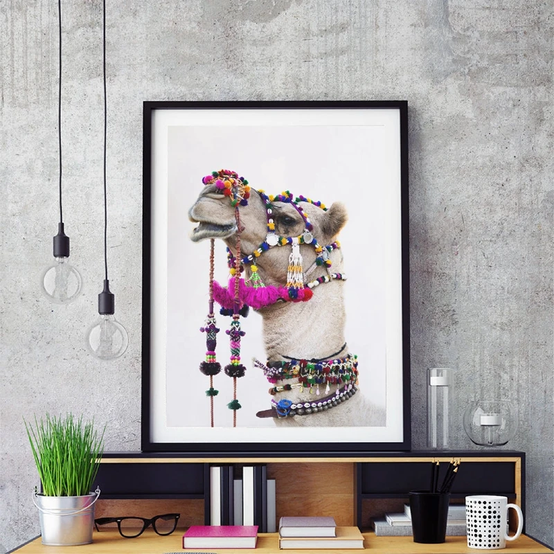 Camel-Prints-Desert-Animal-Nursery-Wall-Art-Canvas-Painting-Pictures-Bohemian-Poster-Photography-Prints-Home-Room (1)