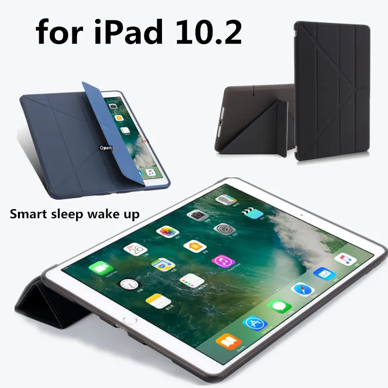 Ультратонкий смарт-чехол из ТПУ для iPad 7th 10," 7th Gen, чехол с функцией автоматического сна/пробуждения, оригинальная Подставка для планшета, чехол для iPad 10,2 дюймов