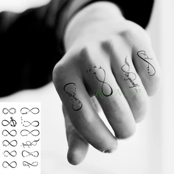 

Waterproof Temporary Tattoo Sticker number eight letter cute womderful tatto flash tatoo fake tattoos for kids girl men women