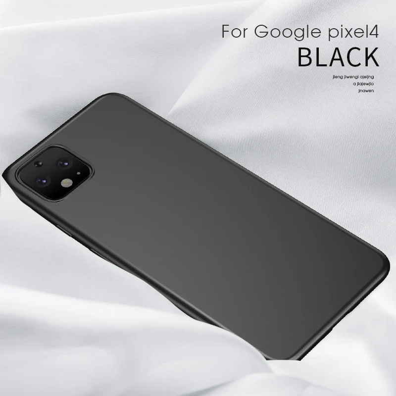 Чехол Pixel 4 XL для Google Pixel 4, 2, 3, 3A, чехол, мягкий ТПУ, ультра-тонкий защитный чехол для Google Pixel 3, 2, 3a, XL, чехол s - Цвет: Black