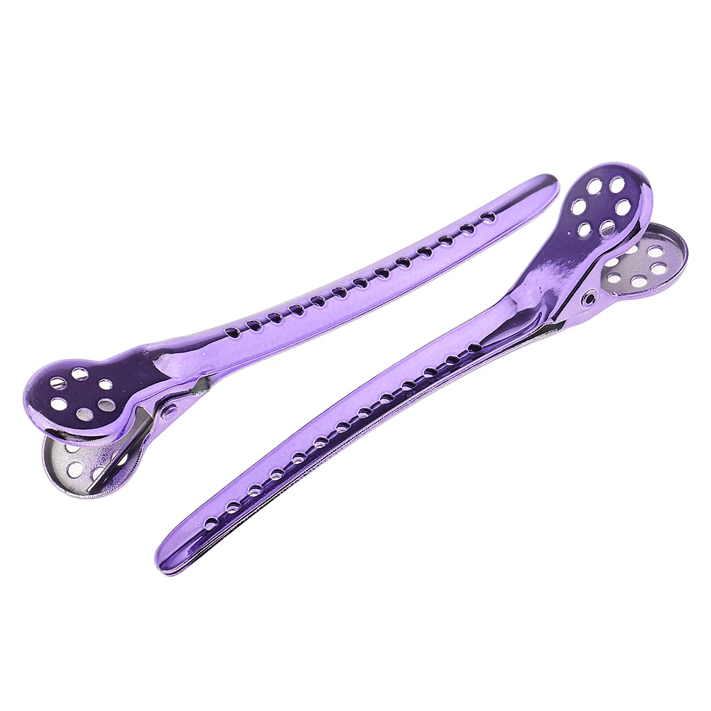 12 pcs Modish Alligator Hair Clips Salon Stylist Hairdressing Style Sectioning Grip Clamps Claw Beauty Tool