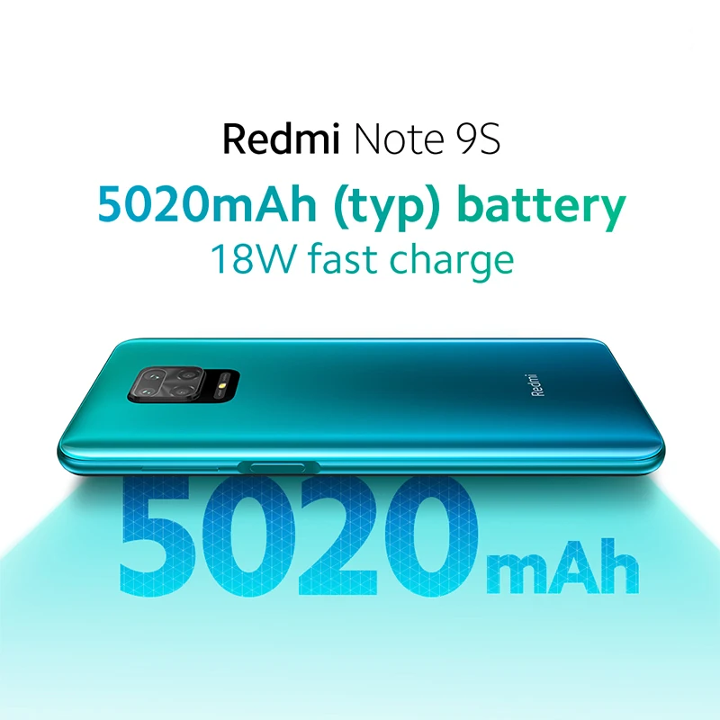 Global version Xiaomi Redmi Note 9S 64GB / 128GB Snapdragon 720G 48MP AI Quad Camera Note 9 S Smartphone 5020mAh QC 3.0