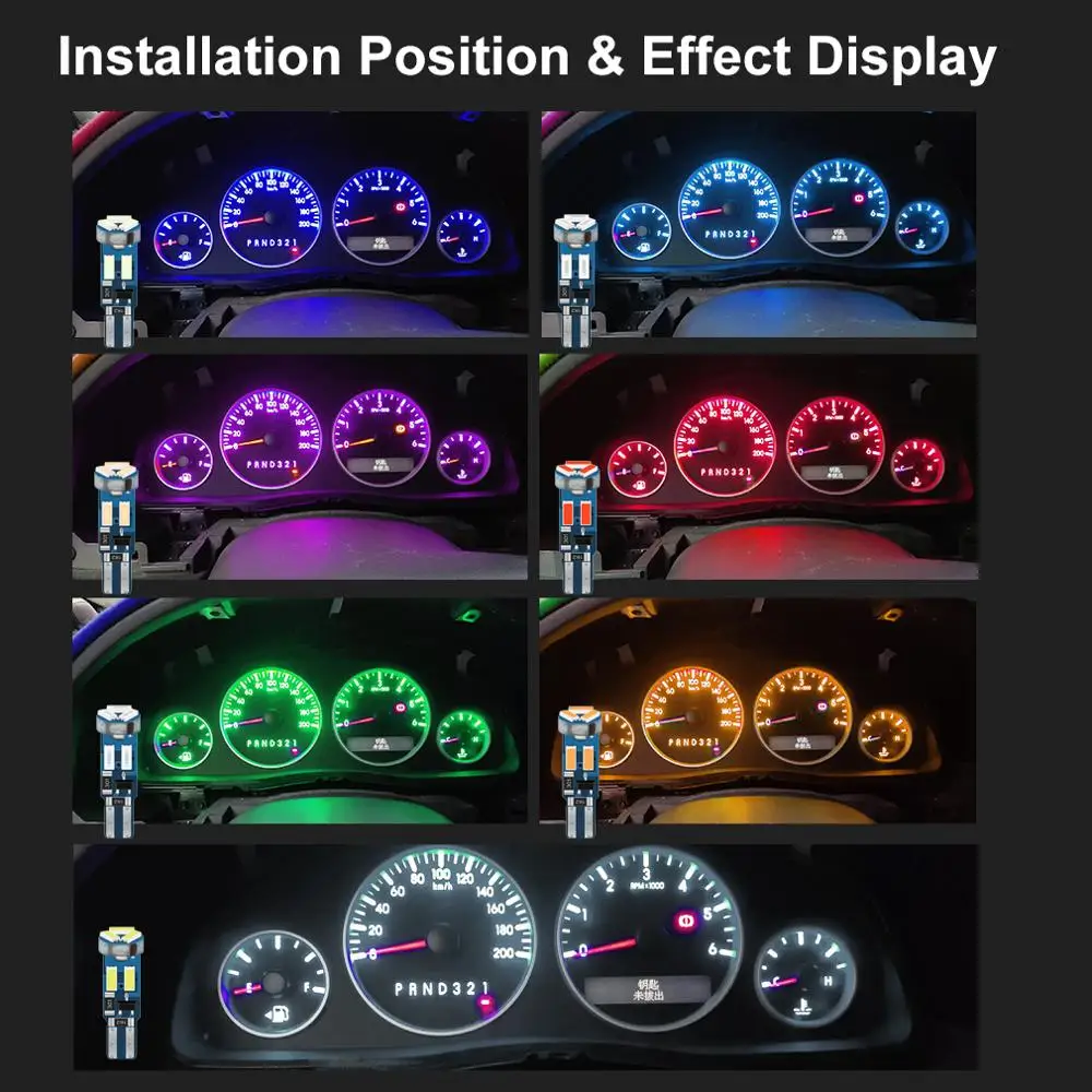 10pcs T5 led ���� W3W W1.2W 17 37 73 74 �ڵ� LED ���� �ڵ��� ��� ���� �Ǳ� ǥ�ñ� ���� ���� ���� 12V