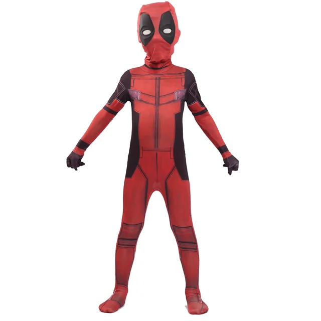 2020 Deadpool Bodysuit Superhero Cosplay Costume For Adult & Kids Halloween Cos